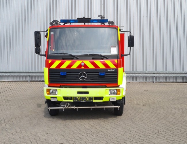 Mercedes-Benz 1124 AF 4x4 - 1.800 ltr - 600 ltr Foam -Brandweer, Feuerwehr, Fire brigade - Expeditie, Camper TT 4435