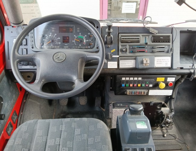 Mercedes-Benz Unimog U 5000 4x4 - (type 437.4) 4000 ltr -Lier, Winch -Feuerwehr Doppelkabine,Uberrollkafig - Rosenbauer - Expeditievoertuig, Camper TT 4836