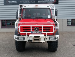 Mercedes-Benz Unimog U 5000 4x4 - (type 437.4) 4000 ltr -Wich -Feuerwehr Doppelkabine,Uberrollkafig - Rosenbauer - Expeditievoertuig, Camper TT 4836