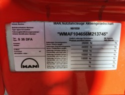 MAN 33.372 6x6 - 14TM Kraan, Crane, Kran - Haakarm, Hooklift, Abrolkipper - Big Axle - BB TT 4838