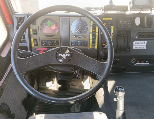 MAN 33.372 6x6 - 14TM Kraan, Crane, Kran - Haakarm, Hooklift, Abrolkipper - Big Axle - BB TT 4838