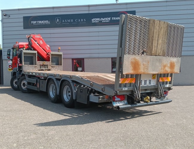 MAN TGS 35.360 8x2 - Fassi 23TM Crane, Machine transporter, Loading ramp, recovery truck 6.2T. winch TT 4842
