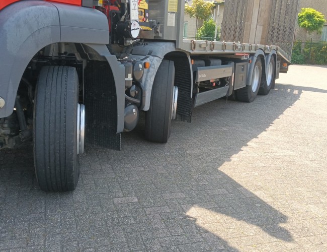 MAN TGS 35.360 8x2 - Fassi 23TM Crane, Machine transporter, Loading ramp, recovery truck 6.2T. winch TT 4842