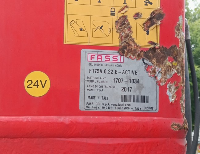 Mercedes-Benz Arocs 1830 Fassi 17TM Kraan, Crane, Kran - Afstandsbediening, Remote Control TT 4844