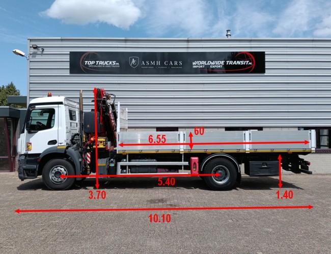 Mercedes-Benz Arocs 1830 Fassi 17TM Kraan, Crane, Kran - Afstandsbediening TT 4844