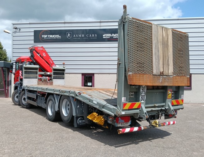 MAN TGS 35.360 8x2 - Fassi 23TM Kraan, Crane, Machine transporter, Oprijwagen, Loading ramp, Tow truck 6.2T. Winch TT 4849