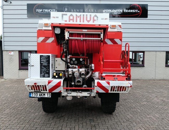 Unimog U 5000 Mercedes Benz -4x4 - (type 437.4) 4000 ltr -Lier, Winch -Feuerwehr Doppelkabine,Uberrollkafig - Camiva TT 4853