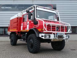 Unimog U 5000 Mercedes Benz -4x4 - (type 437.4) 4000 ltr -Lier, Winch -Feuerwehr Doppelkabine,Uberrollkafig - Camiva TT 4853