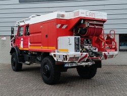 Unimog U 5000 Mercedes Benz -4x4 - (type 437.4) 4000 ltr -Wich -Feuerwehr Doppelkabine,Uberrollkafig - Camivar - Expeditievoertuig, Camper TT 4853