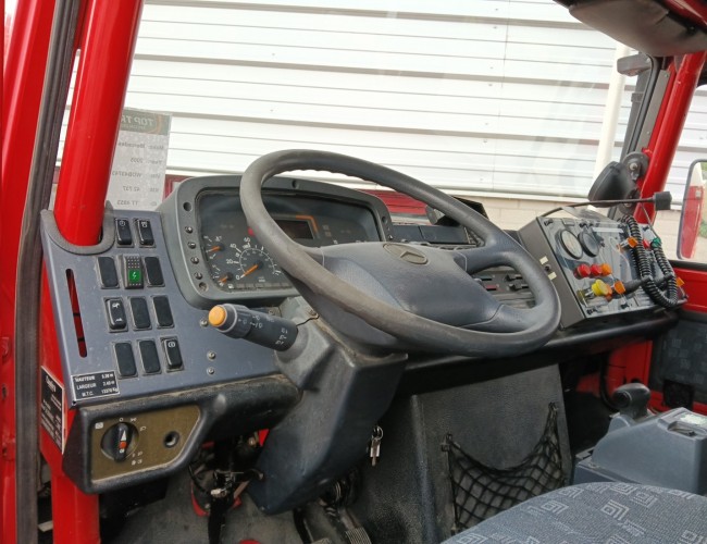 Unimog U 5000 Mercedes Benz -4x4 - (type 437.4) 4000 ltr -Lier, Winch -Feuerwehr Doppelkabine,Uberrollkafig - Camiva TT 4853