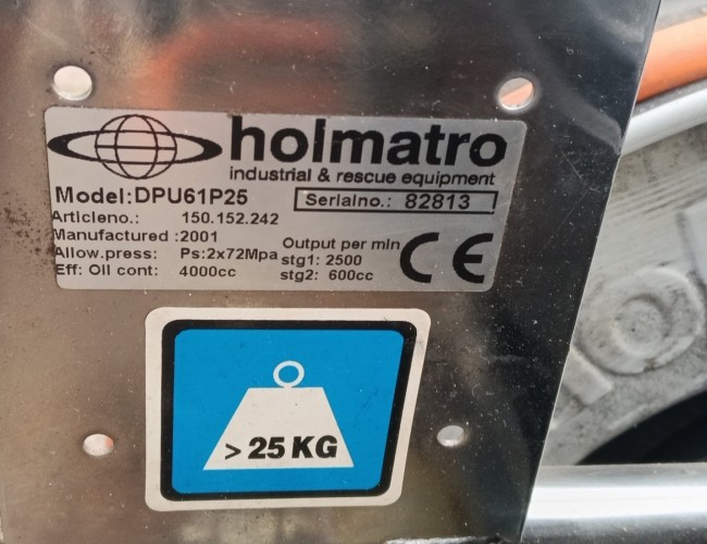Holmatro DPU61P25 Hydraulische groep Rescue Equipment, Hydro Unit, Rescue Kit, Cutting Shears, Spreading Shears TT 4865