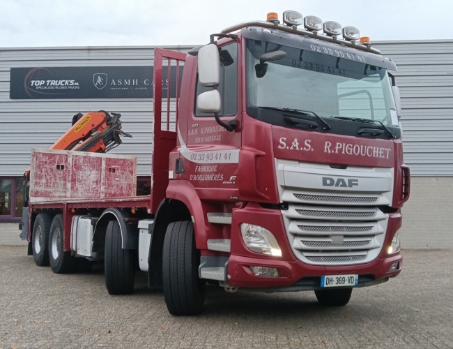 DAF CF 510 FAD 8x4 - Palfinger 16TM Kraan, Crane, New Engine -Retarder -Hubreduction -Airco TT 4881