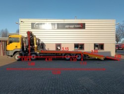 MAN TGS 35.420 8x2 - Fassi 29TM Kraan, Machine transporter, Oprijwagen, afsleepwagen 7.2T. lier TT 4882