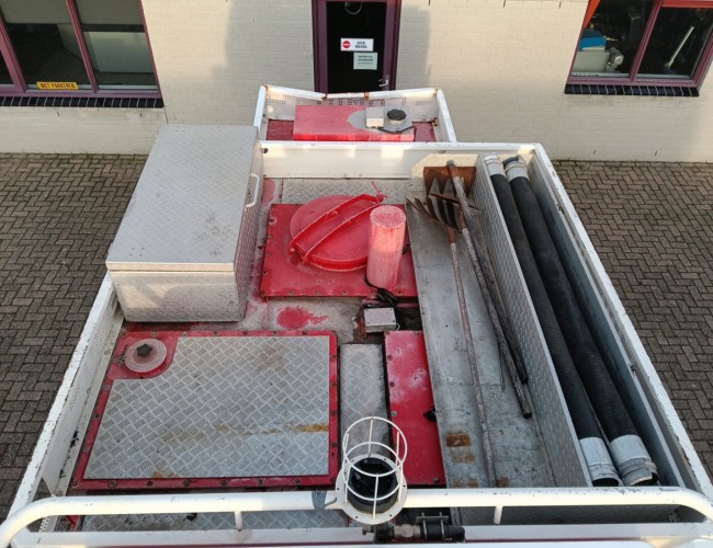 Mercedes-Benz Unimog U 5000 4x4 - (type 437.4) 4000 ltr -Lier, Winch -Feuerwehr Doppelkabine,Uberrollkafig - Camiva - Expeditievoertuig, Camper TT 4888