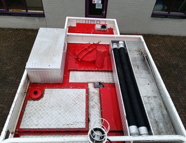 Unimog U 5000 Mercedes Benz -4x4 - (type 437.4) 4000 ltr -Wich -Feuerwehr Doppelkabine,Uberrollkafig - Camivar - Expeditievoertuig, Camper TT 4889