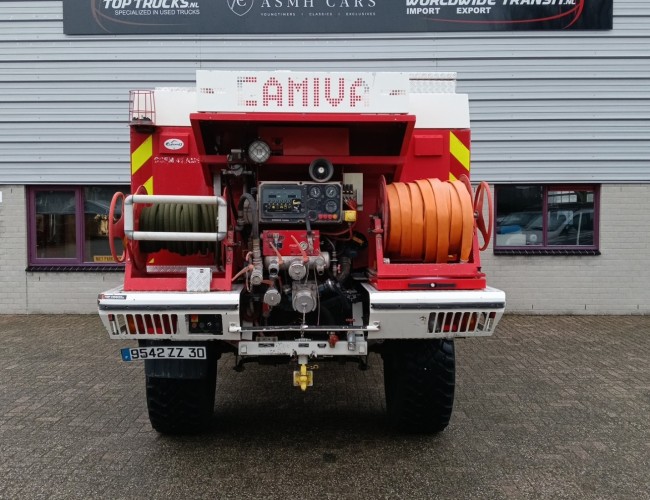 Unimog U 5000 Mercedes Benz -4x4 - (type 437.4) 4000 ltr -Lier, Winch -Feuerwehr Doppelkabine,Uberrollkafig - Camiva TT 4889