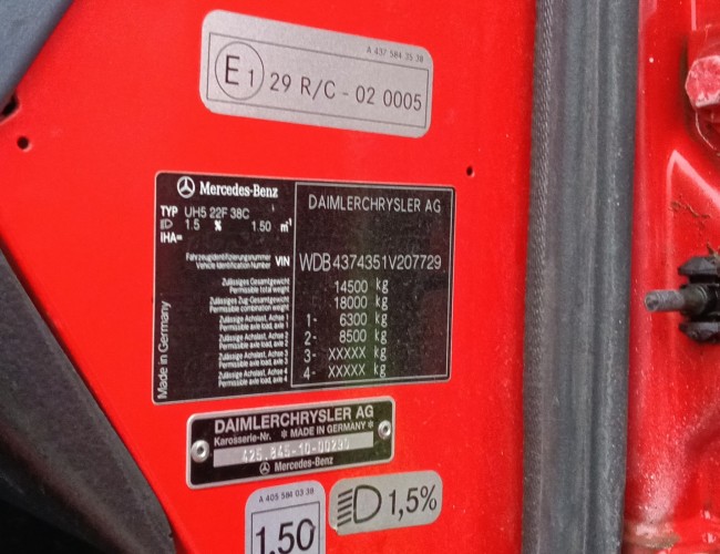 Unimog U 5000 Mercedes Benz -4x4 - (type 437.4) 4000 ltr -Wich -Feuerwehr Doppelkabine,Uberrollkafig - Camivar - Expeditievoertuig, Camper TT 4890