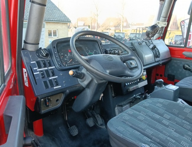 Unimog U 5000 Mercedes Benz -4x4 - (type 437.4) 4000 ltr -Lier, Winch -Feuerwehr Doppelkabine,Uberrollkafig - Camiva TT 4891